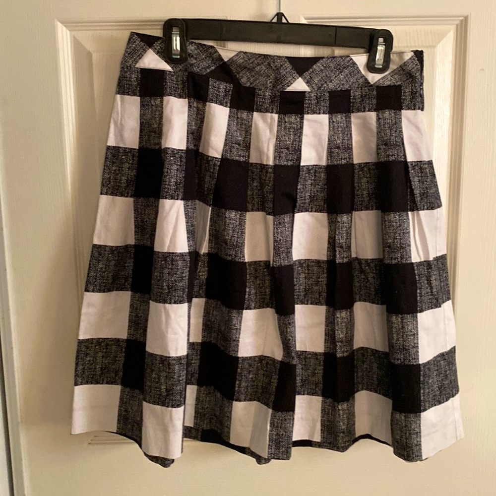 TALBOTS gingham preppy skirt